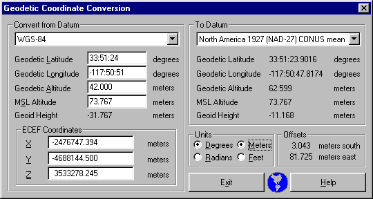 GeoConv Main Window